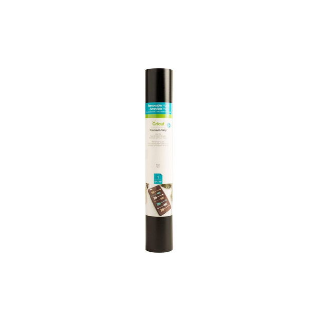 Cricut 12" x 48" Premium Vinyl Matte Removable - Black