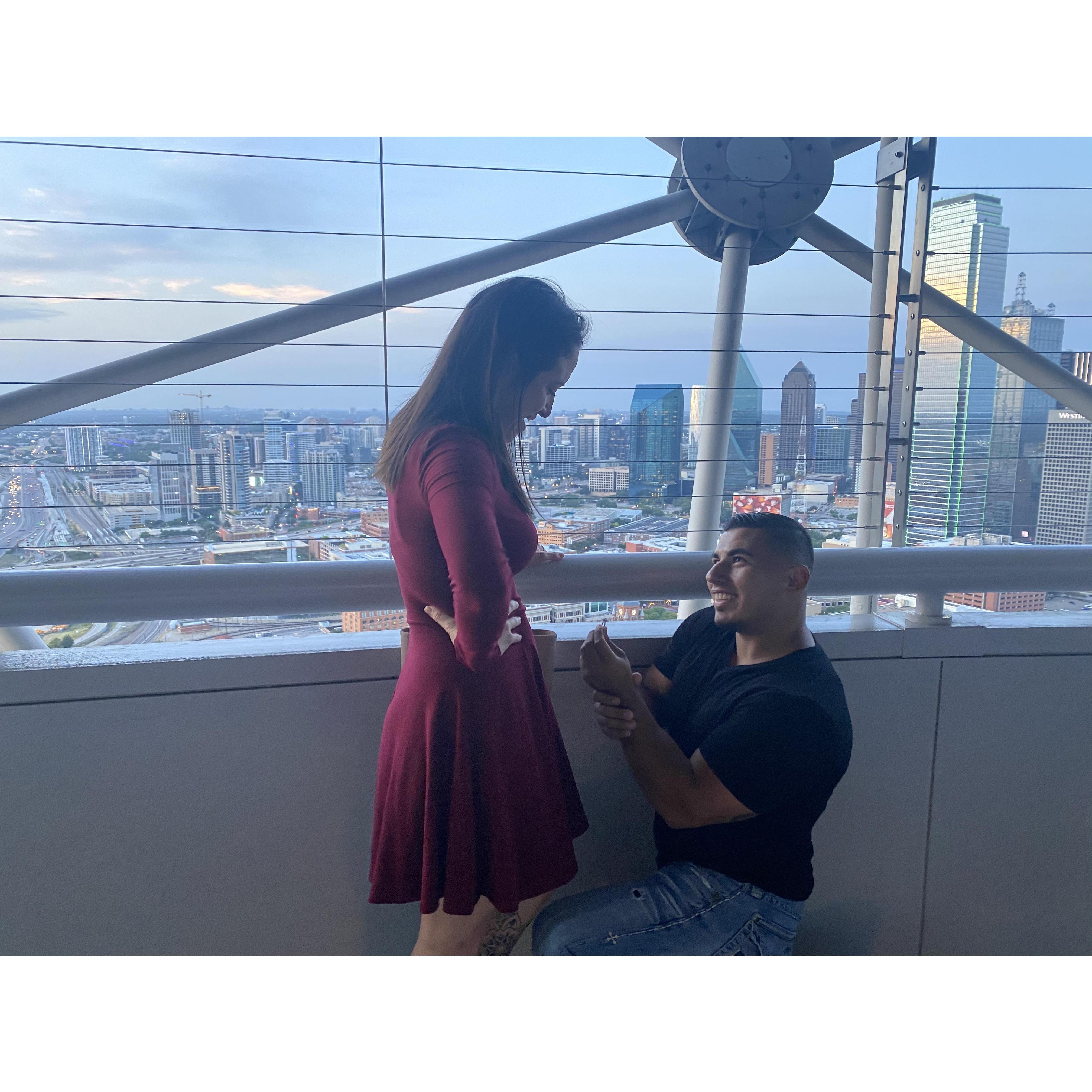 Popping the question!