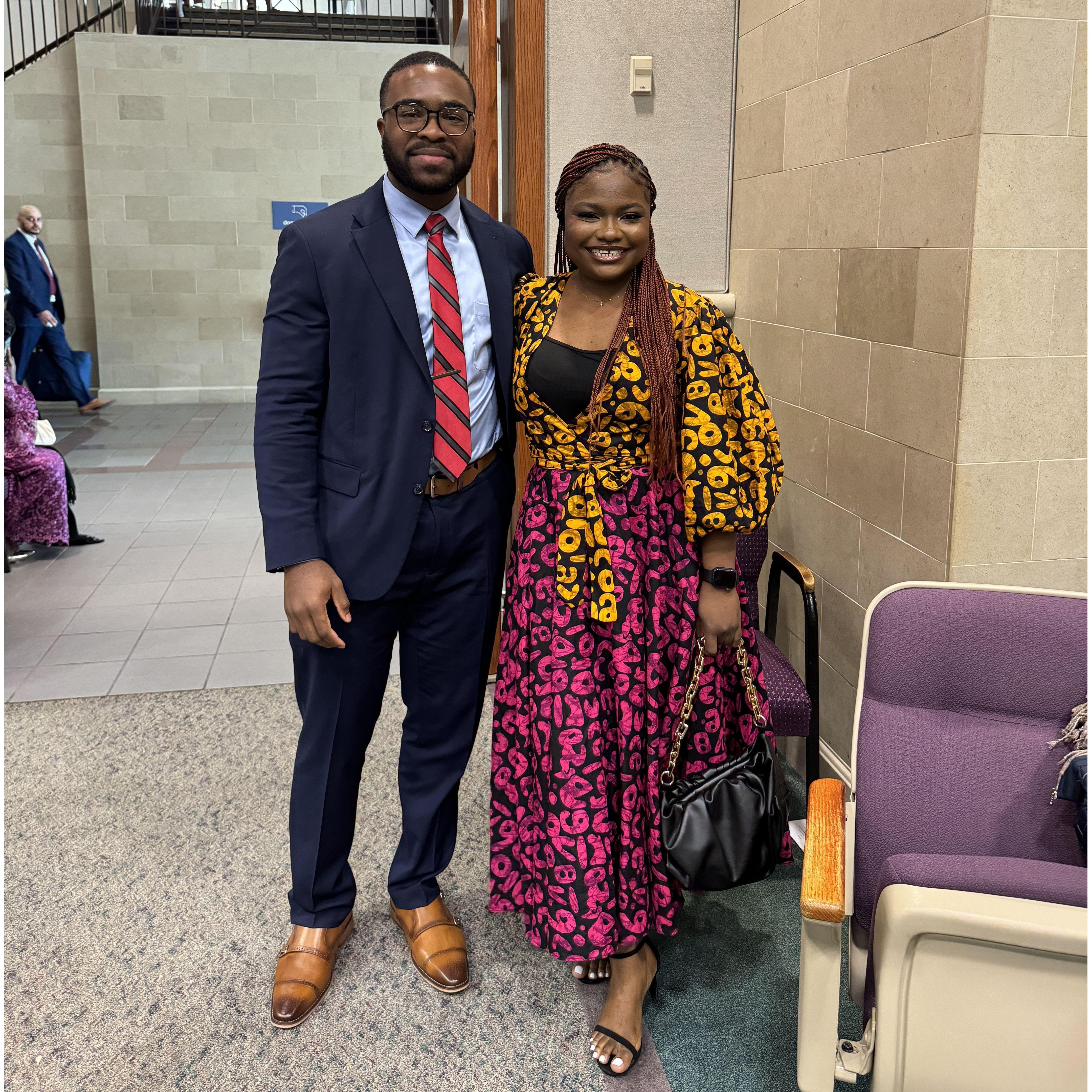 Our first assembly together