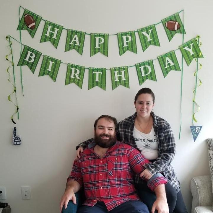 Mo went a little overboard and decorated their apartment like crazy for Dave's 29th birthday. Luckily Dave's parents, Mike and Mary, were there to document the event!