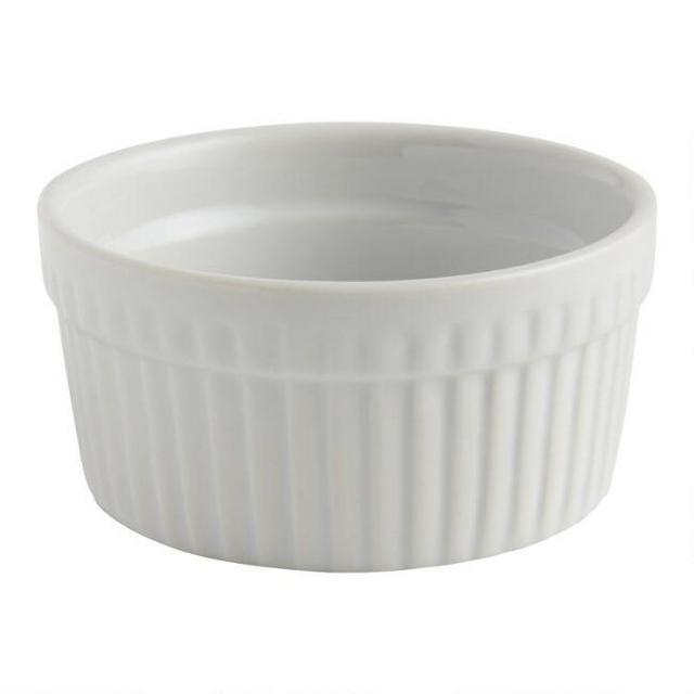 Small White Ceramic Ramekins Set of 4
