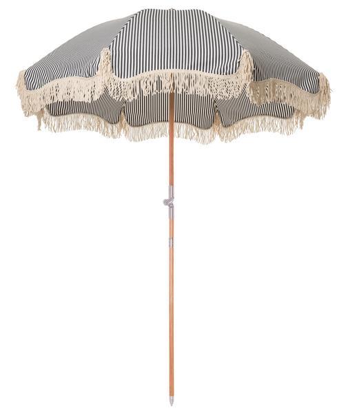 The Premium Beach Umbrella - Lauren's Navy Stripe 4.9 star rating 16 Reviews