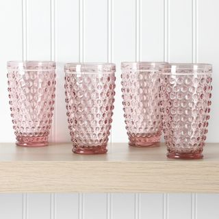 Chauncey Hobnail Handmade Tumbler, Set of 4
