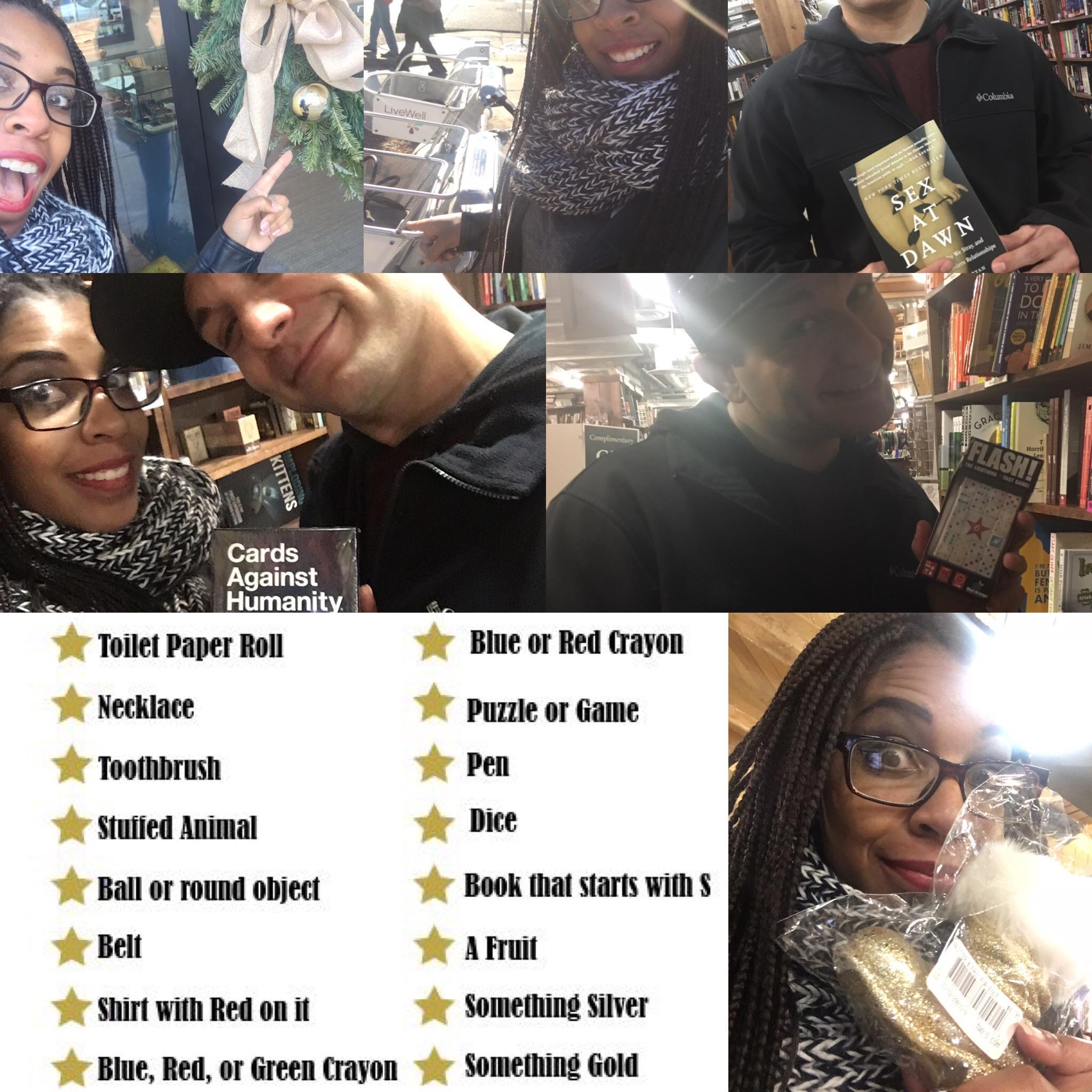 Our New Year's scavenger hunt