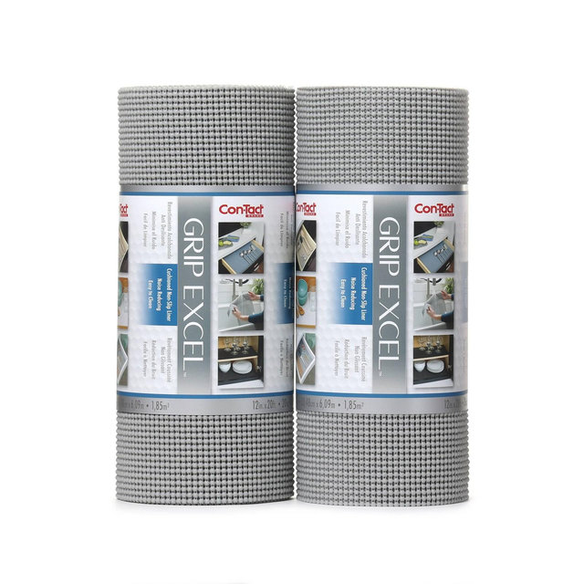 Con-Tact Grip Excel 2pk 12"x20' Cool Gray