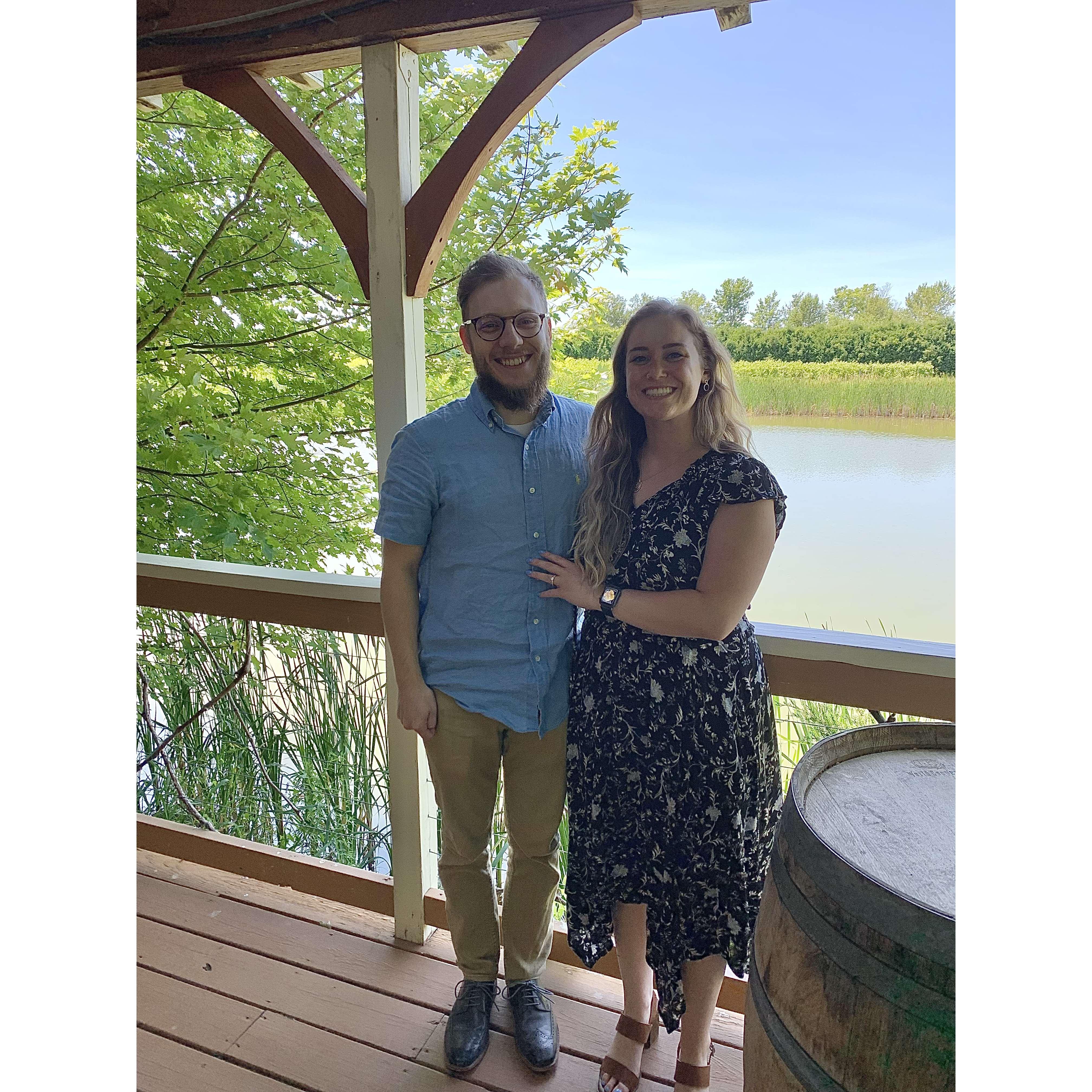 Wine tasting to celebrate proposal!