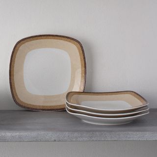 Colorscapes Layers Square Salad/Dessert Plate, Set of 4