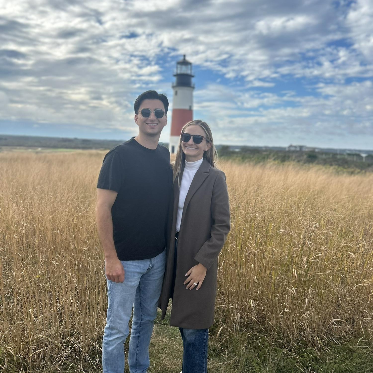 Visiting Sankaty Lighthouse the day we toured the wedding venue!