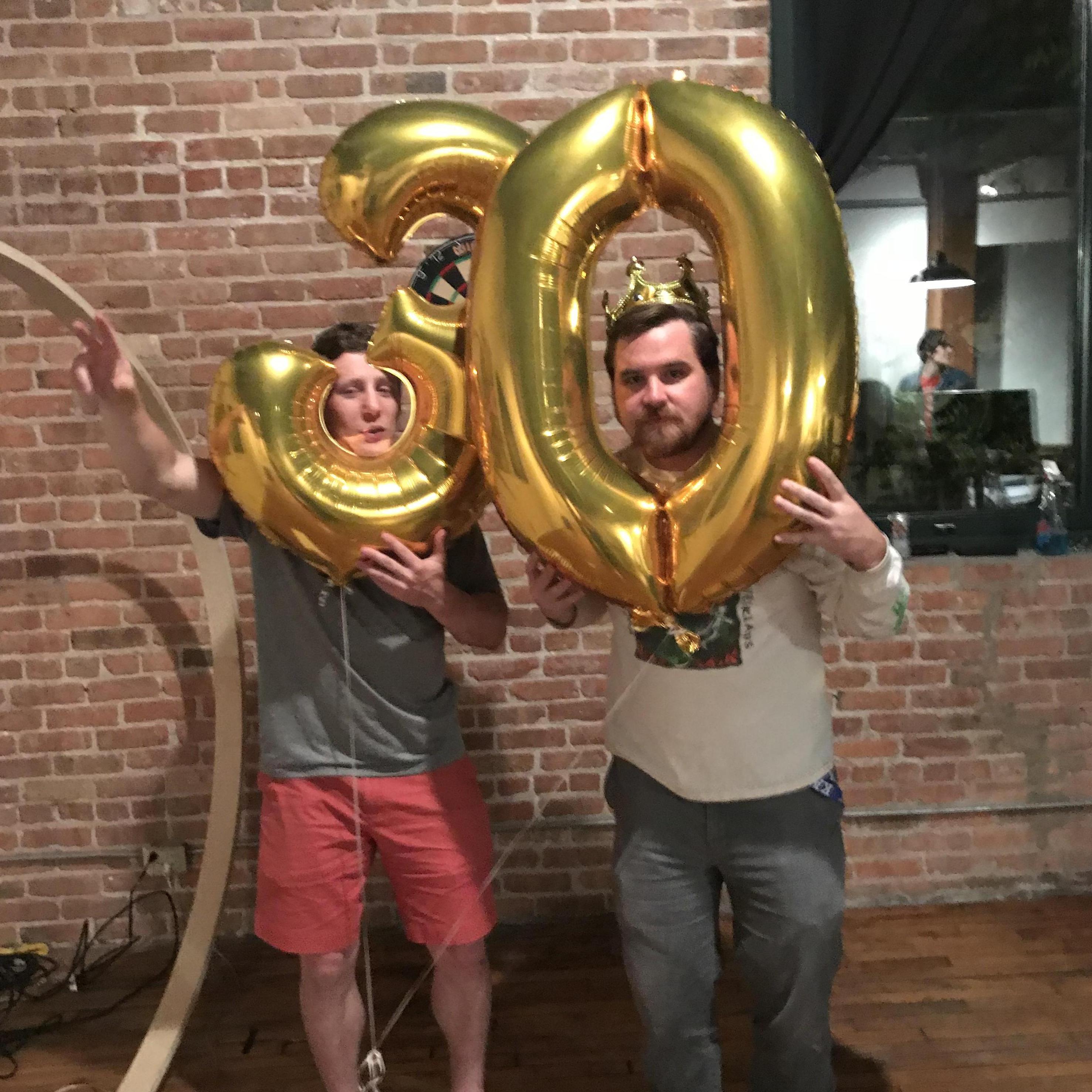 Shelby surprised Jake for his 30th birthday by flying his best friend Jess to Chicago!