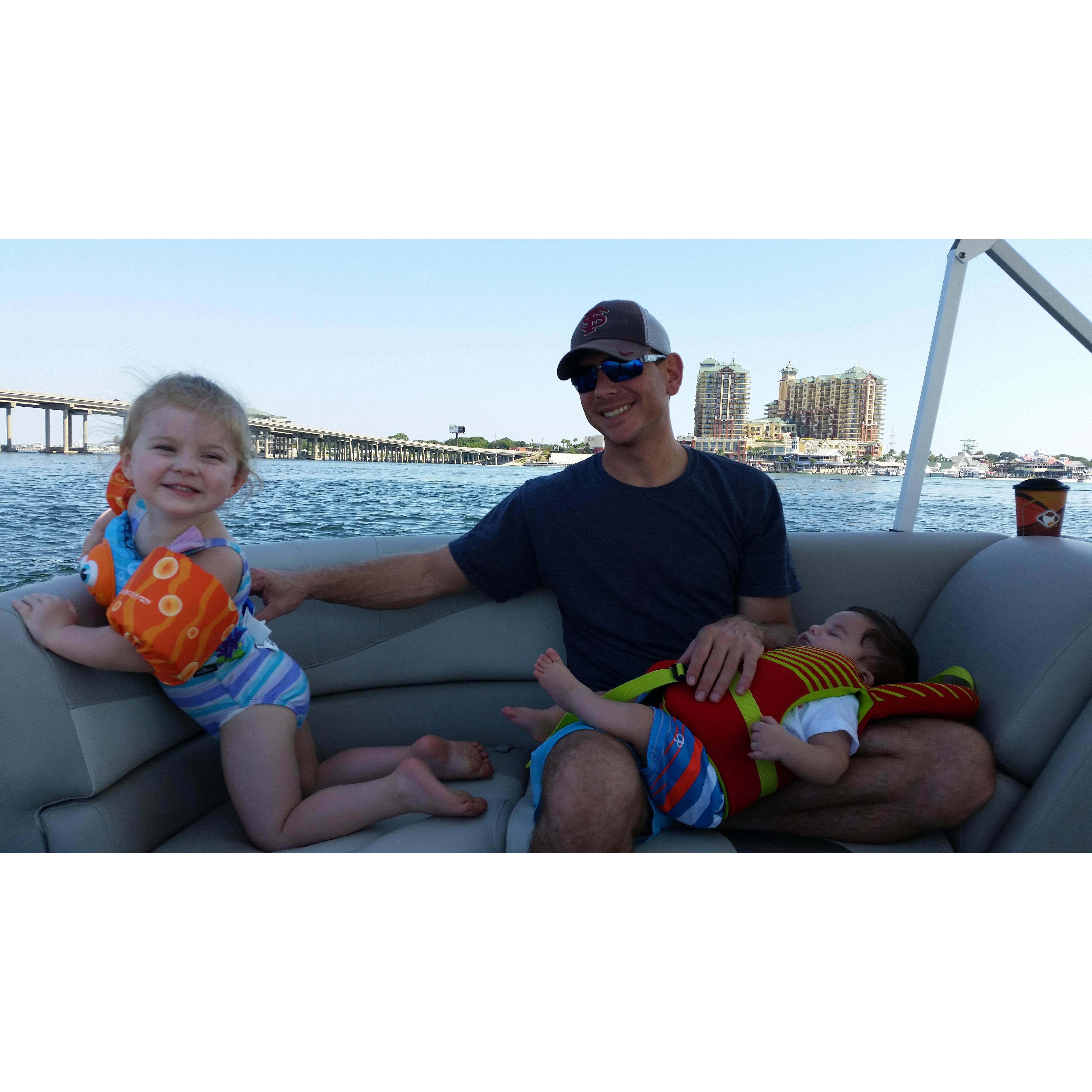 Keeping everybody safe on the boat.