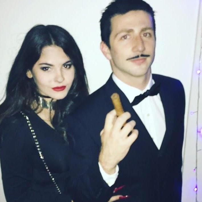 Halloween 2016 as Morticia & Gomez Addams