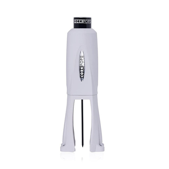 Cork Pops Matte Legacy Wine Bottle Opener With 4-Blade Foil Cutter (Gray)
