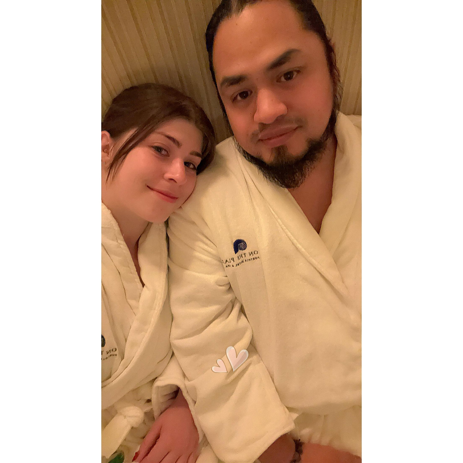 This is the day we got engaged (Feb 15th 2025) <3 We got a couples massage at the Portola Hotel and Spa