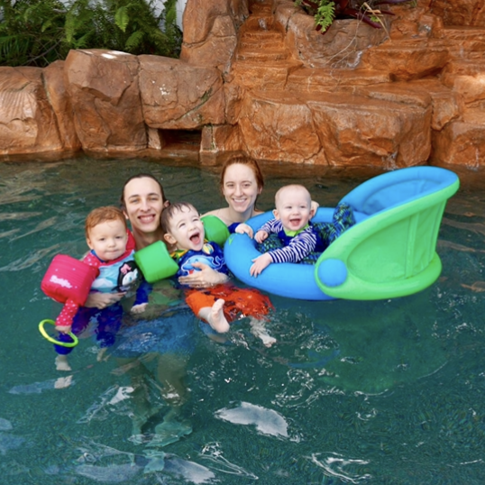 Cannot get enough auntie & uncle time with these cuties - Alex is their favorite!