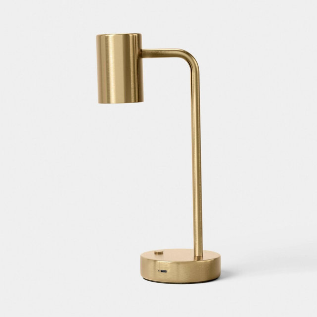 Rechargeable Mini Desktop Lamp- Brass- Threshold™