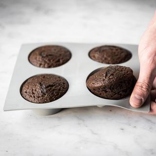 Elastomoule Muffin Silicone Mold - 4 Portion