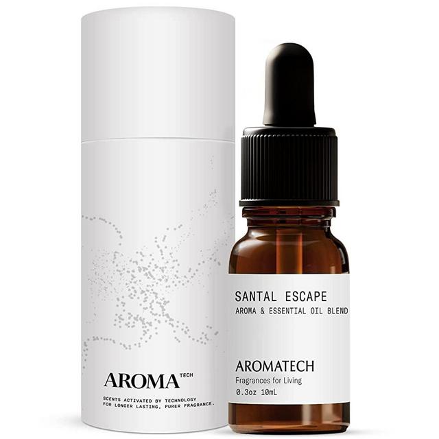 Aromatech Santal Escape Aroma Oil for Scent Diffuser - Luxurious Aroma Essential Oils Blend of Sea Air Iris Driftwood Sandalwood Solar Amber Salted Musk, Soothing Refreshing Aroma Oil - 10ML