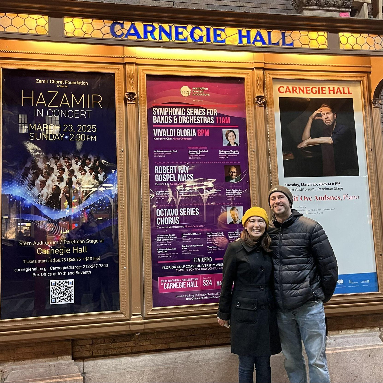 Our trip to New York City: Kat making her conducting debut at Carnegie Hall!