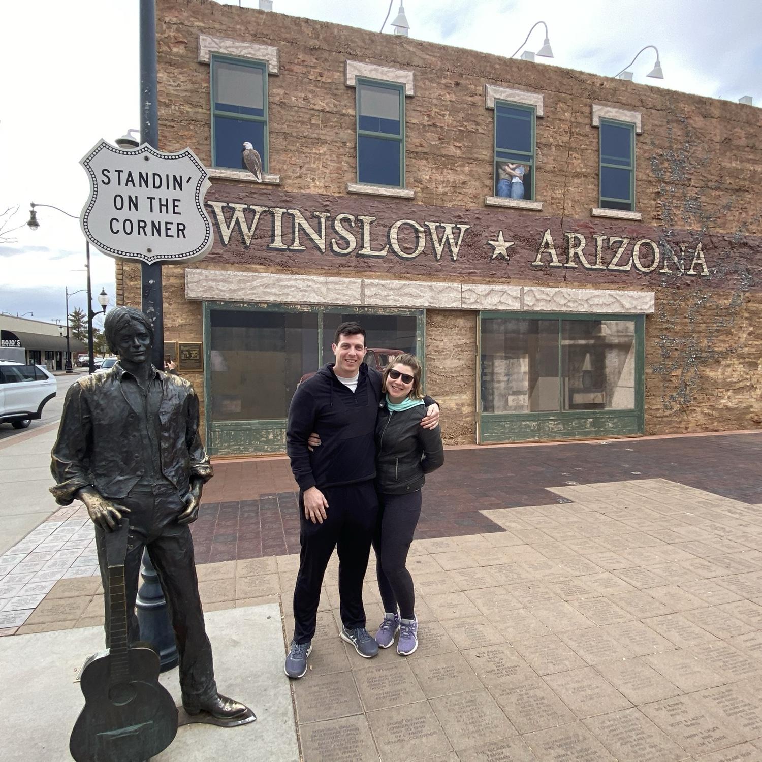 Standin’ on the corner in Winslow, Arizona - Such a fine sight to see!