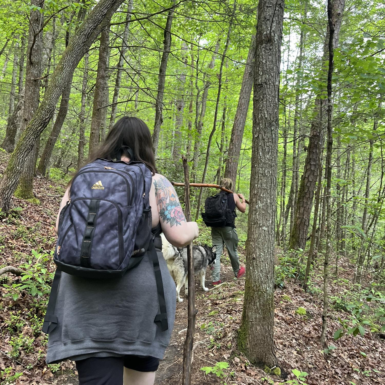 Hiking with Elizabeth & David! 💜