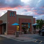 Turquoise McDonald's Sign