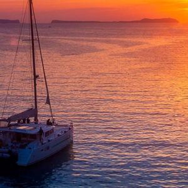 Sunset Catamaran in Santorini