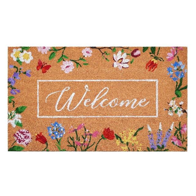 Calloway Mills Butterfly Garden Welcome Doormat (17" x 29")