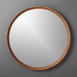 Bowery Suede Mirror 40"