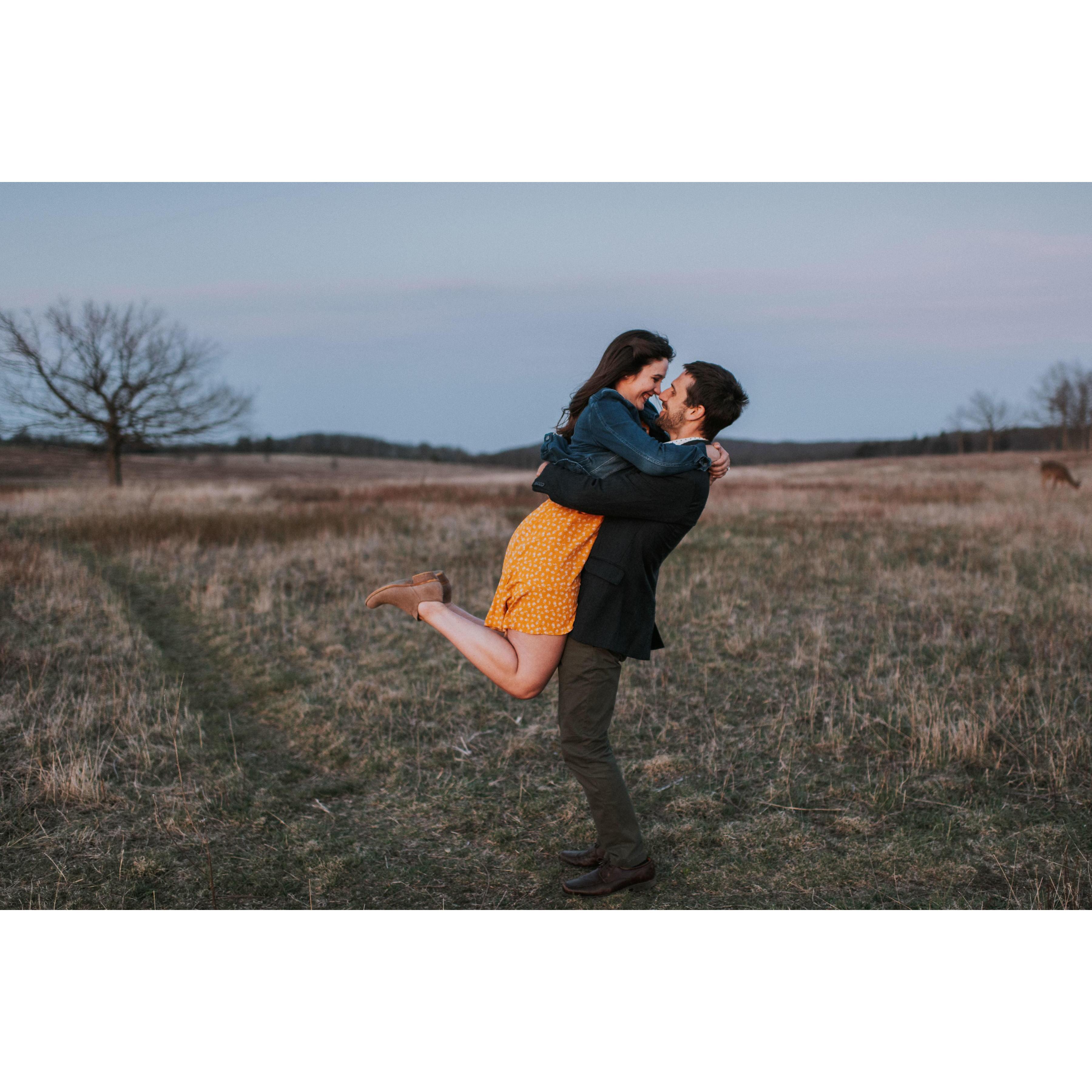 All engagement photos are courtesy of Matt Schmachtenberg Photography.
