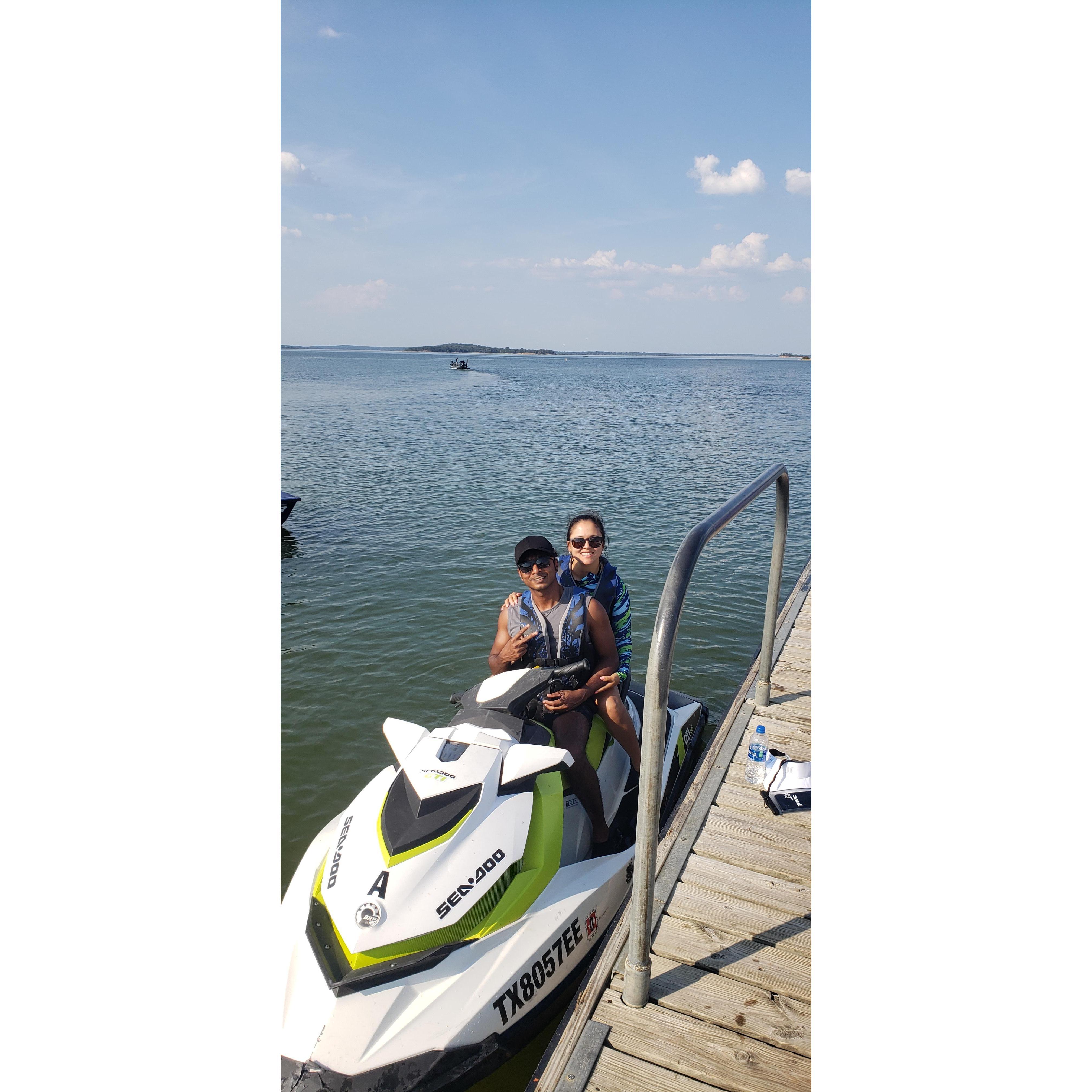 Anniversary ride. First time in a Jet Ski