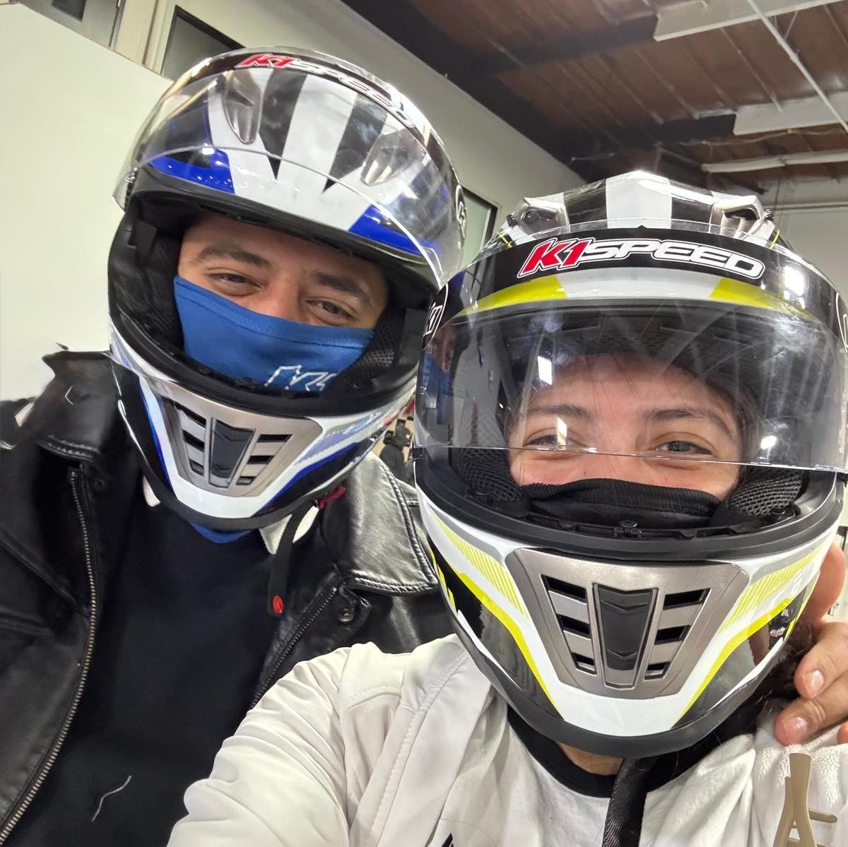 Our first time go karting together!