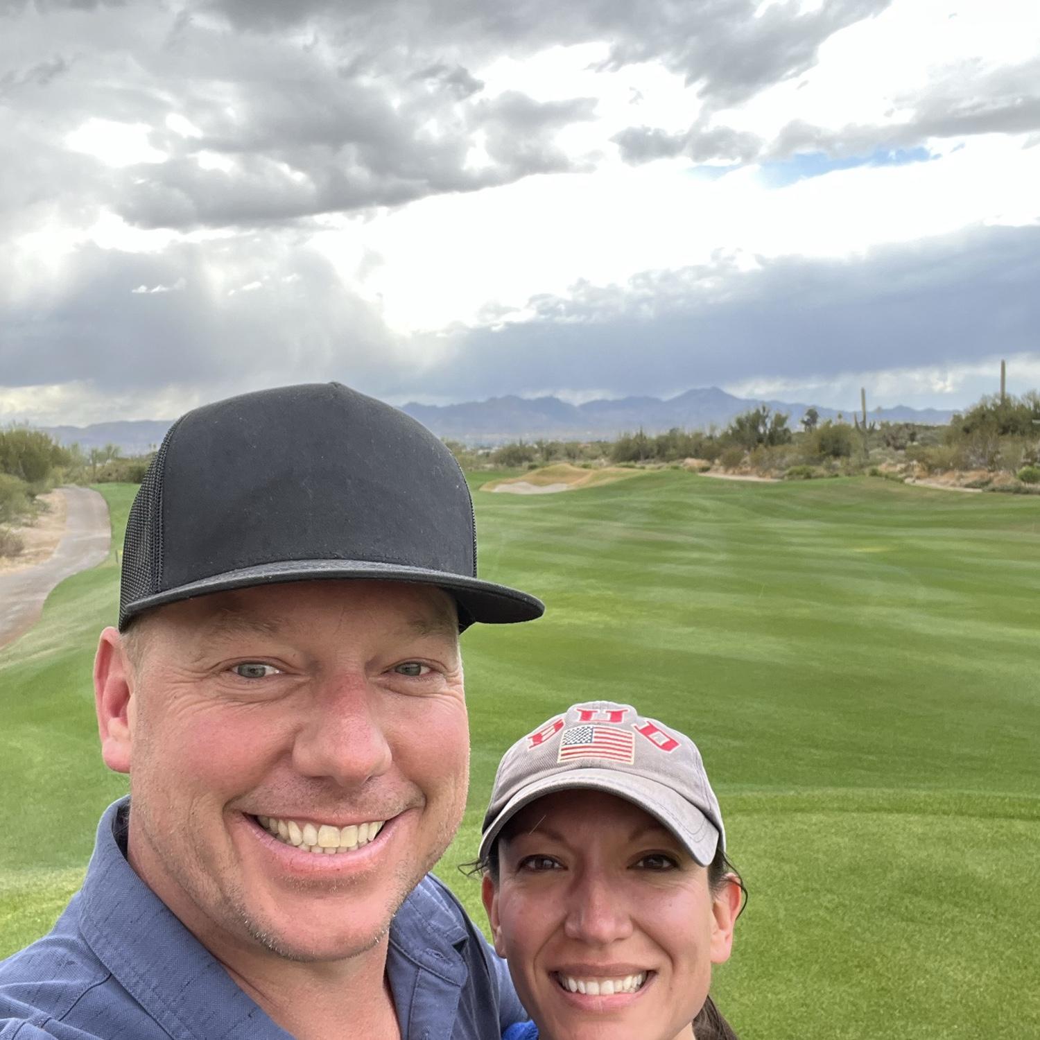 golfing