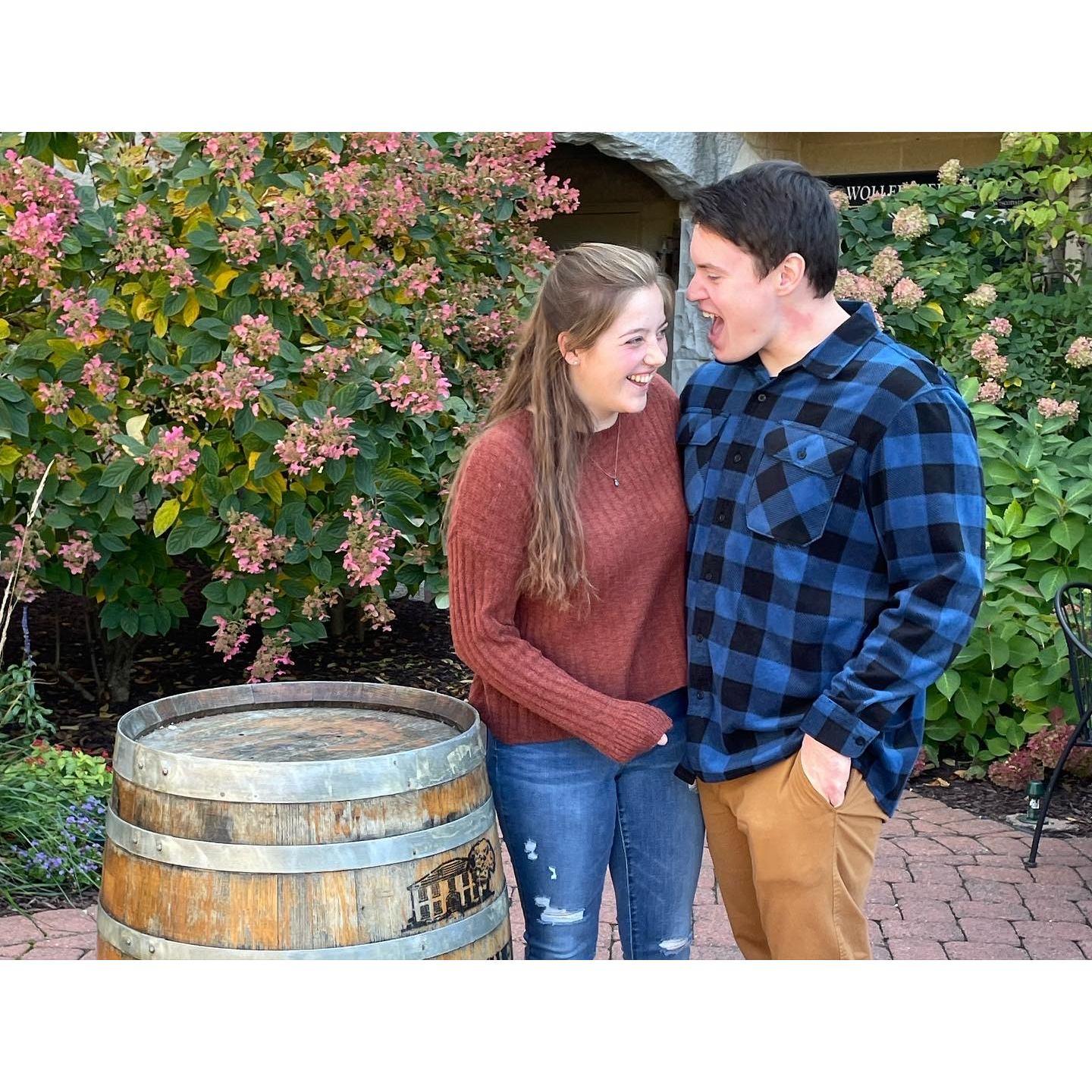 I brought Brian to one of the Winery's/Distillery's in Wisconsin when he came to visit.
