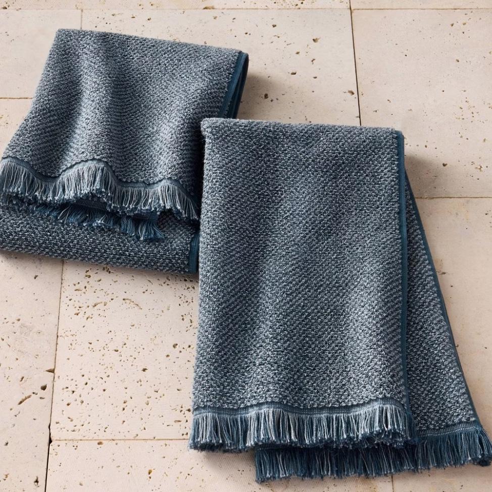 2pk Organic Texture Hand Towel - Casaluna™ - Natural
