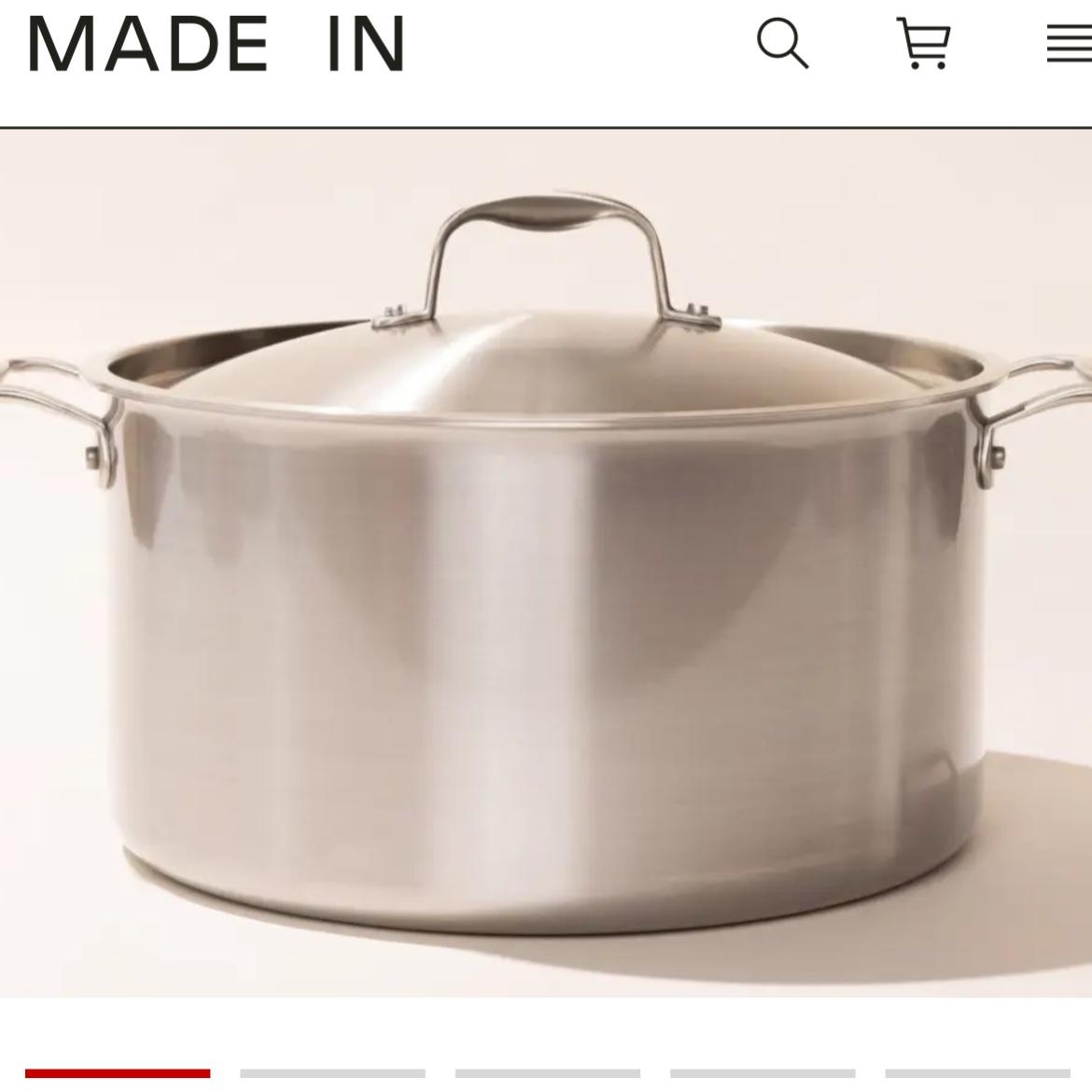 Stainless Clad Stock Pot 12 Qt