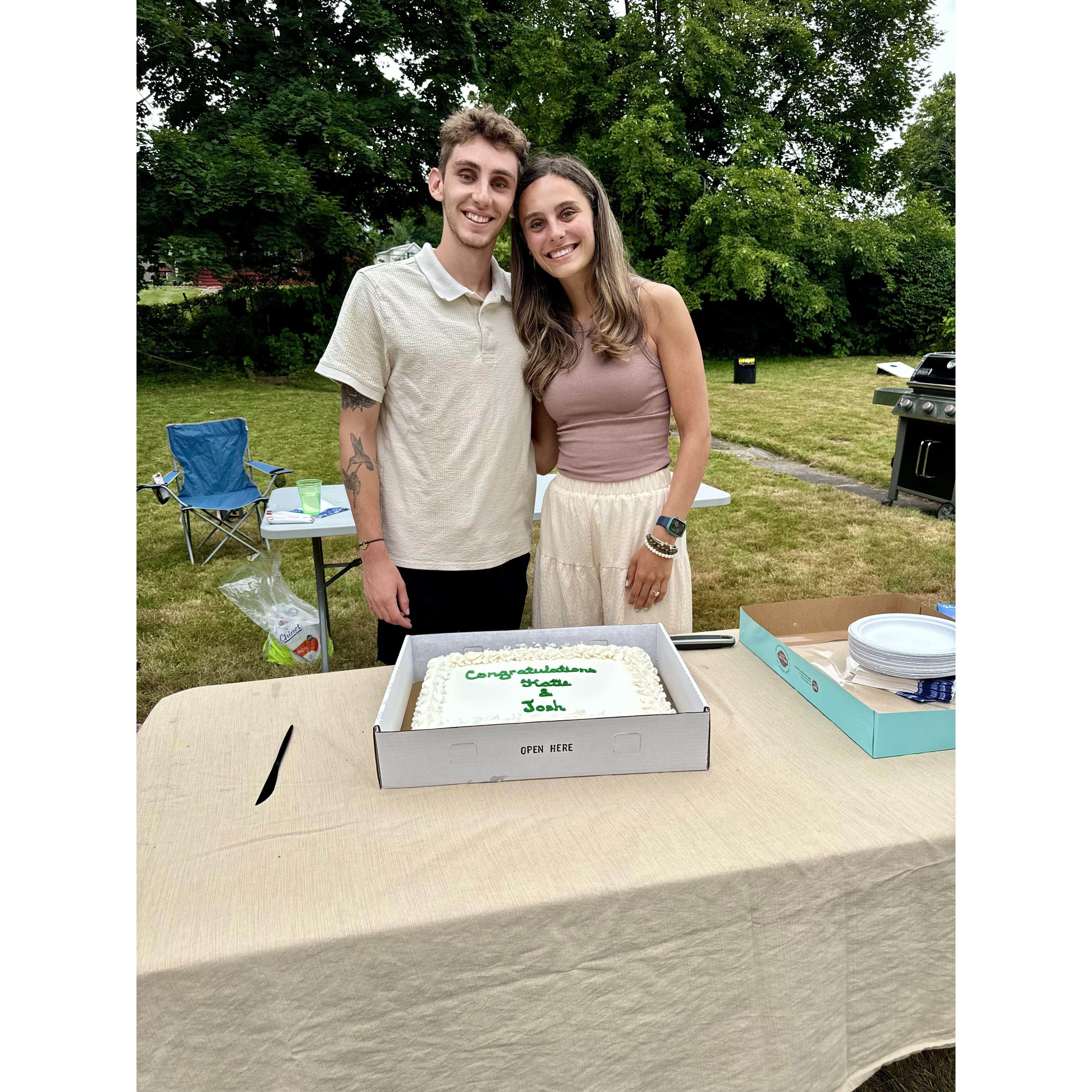 Engagement party with our family