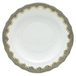 Herend Fish Scale Gray Border Salad Plate