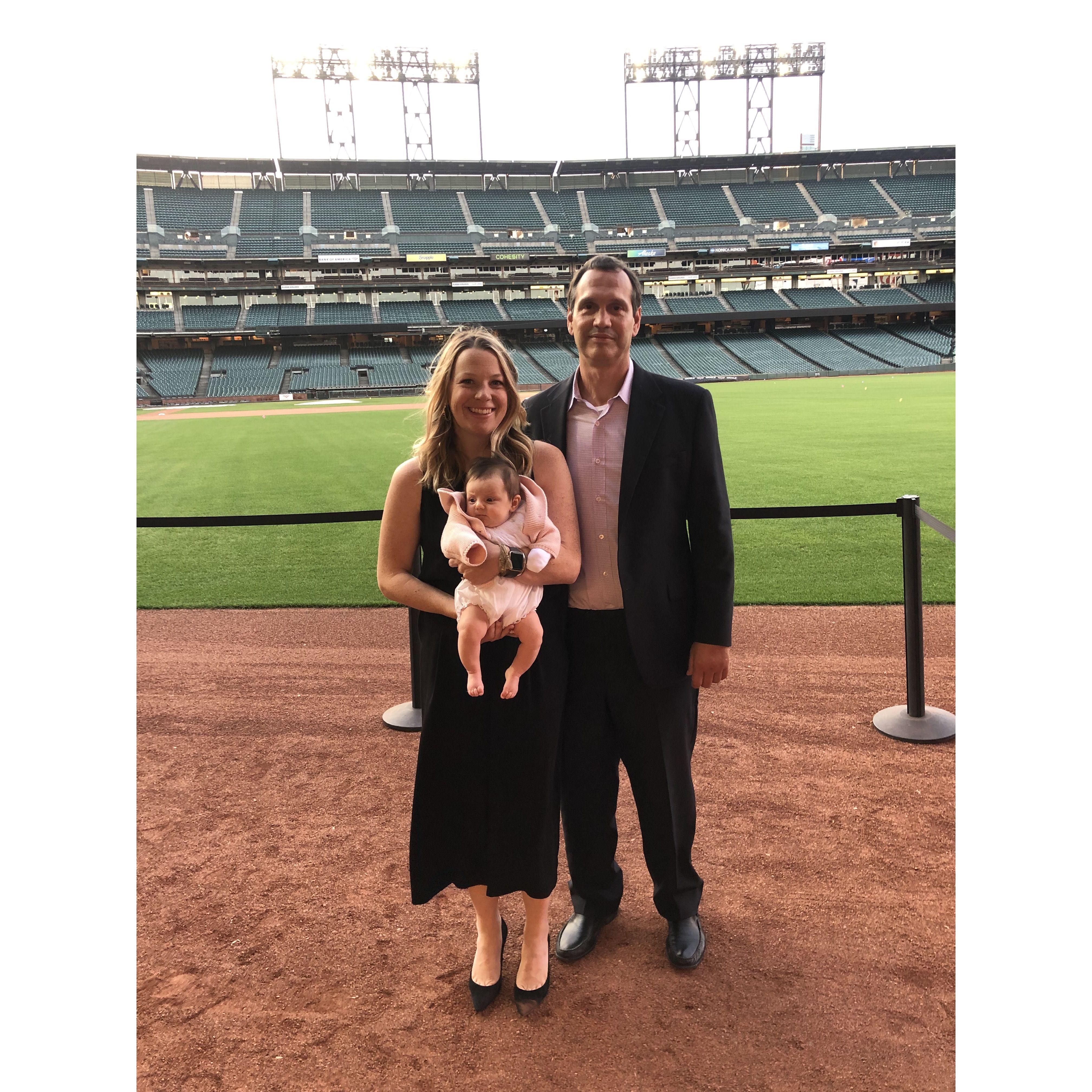 My girl Bijou's wedding at SF Giants stadium!