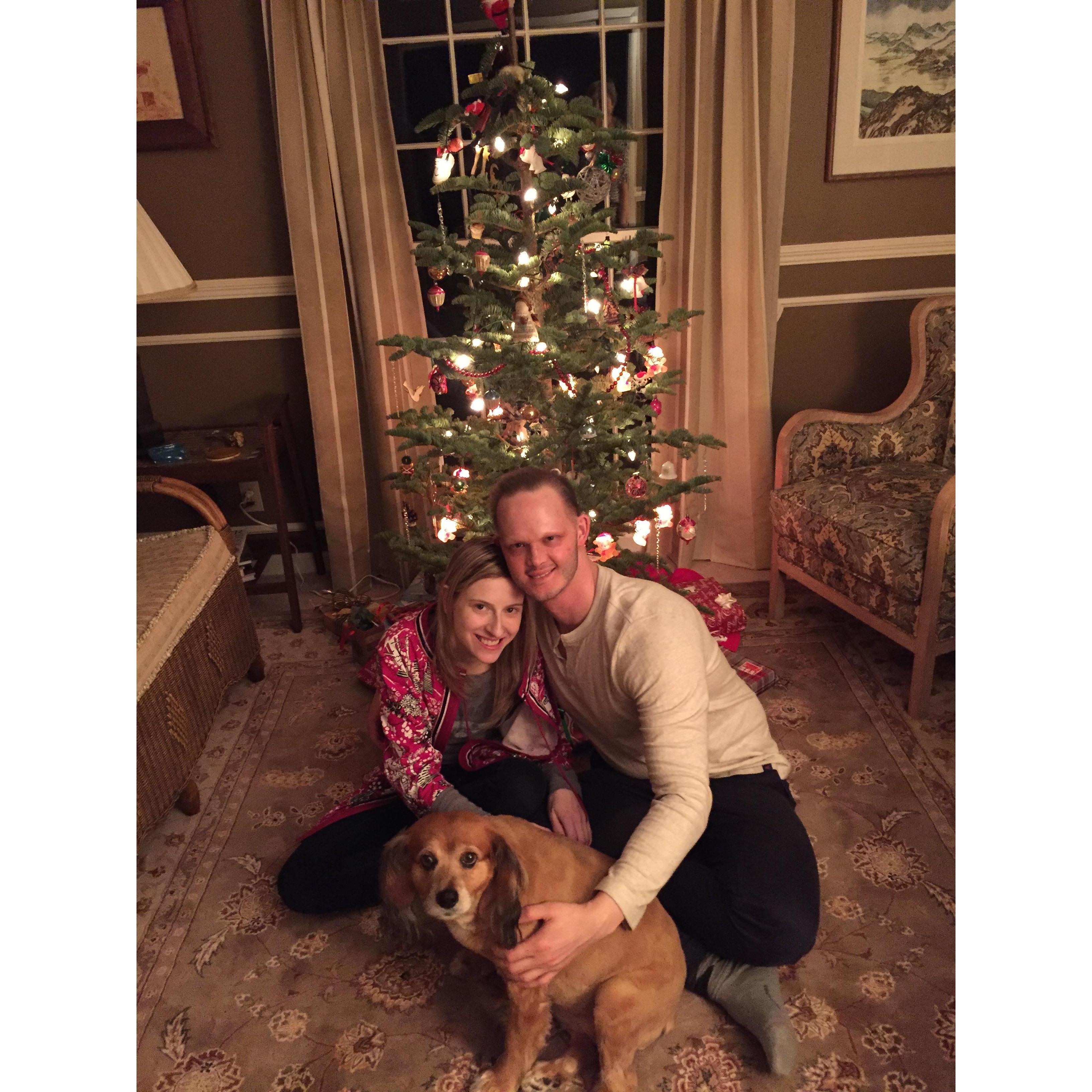 Christmas 2017, with Trixie!