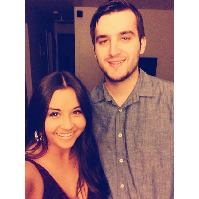 Valentine's in our first apartment together - Chico 2015