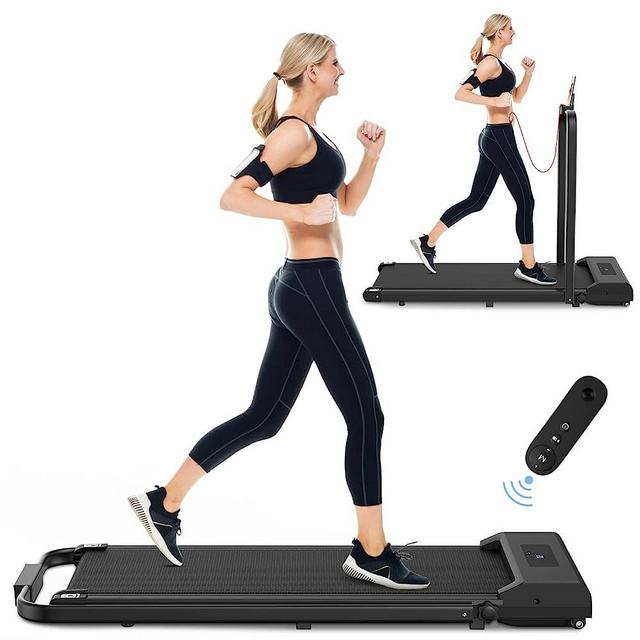 Walking Pad Under Desk Treadmill, Portable Treadmills Motorized Running Machine for Home, 6.25MPH, No Assembly Required, Remote Control, 240 Lb Capacity
