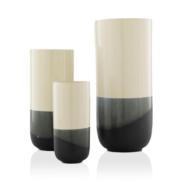 Surya Geo 3 Piece Vase Set