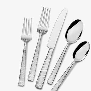 Mikasa Oliver Gleam 65-Piece 18/10 Stainless Steel Flatware Set, Service for 12