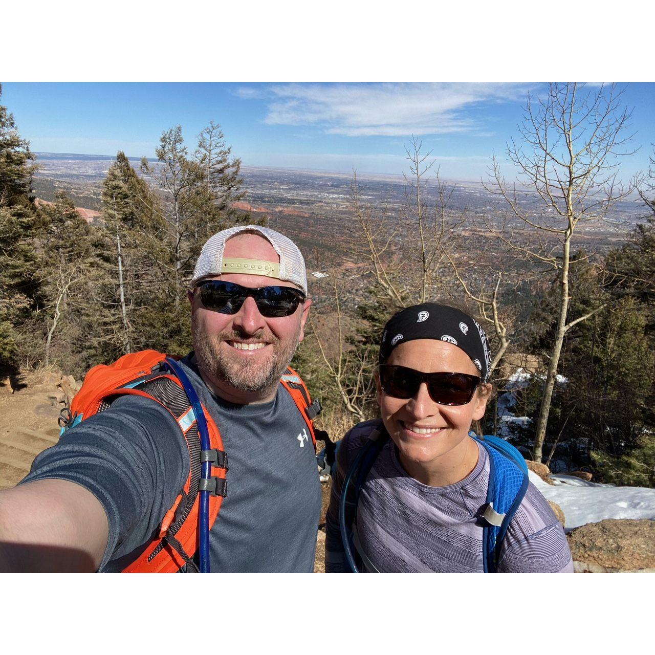 Bryan survived and we both made it to the top of the Incline!