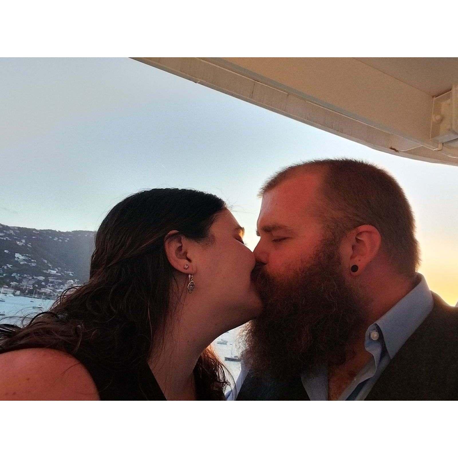 Sunset over St Thomas