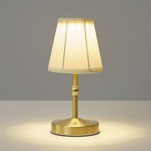 5W Mini Cordless Lamp Gold,3000 mah Small Battery Operated Lamp,Vintage Small Table Lamps,3 Level Dimmable Rechargeable Lamps,Decorative Dining Table Light,Mini Lamps for Kitchen,Nightstand,Bedroom