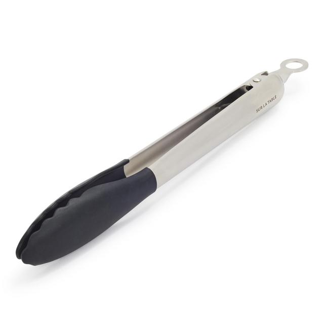 Sur La Table Silicone-Tipped Tongs, 12"