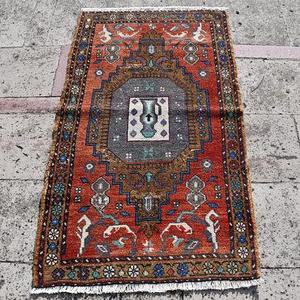 Free Shipping 2.5' x 4.3', Art Rug, Handmade Rug, Rustic Rug, Elegance Rug, Unique Rug, Rare Rug Antique Rug, Navajo Handicraft Rugs SN-1162