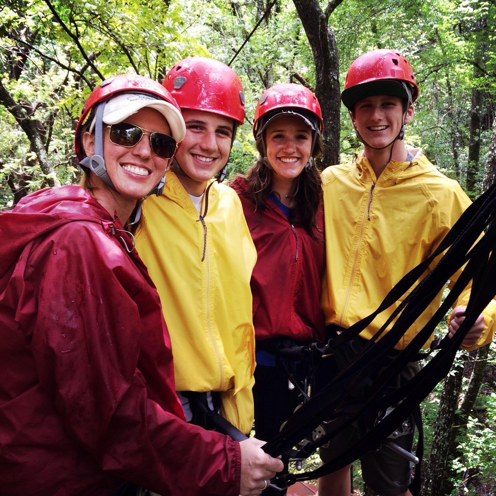 Zip lining in 2014 in Maui, Hawaii.