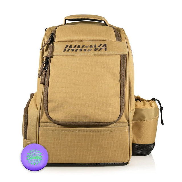 Innova Adventure Pack Disc Golf Backpack – Holds 25 Discs – Includes Mini, Disc Golf Bag